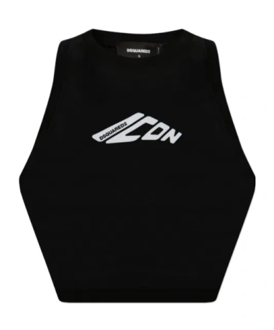 DSQUARED2 DSQUARED2 SLEEVELESS CROPPED TANK TOP