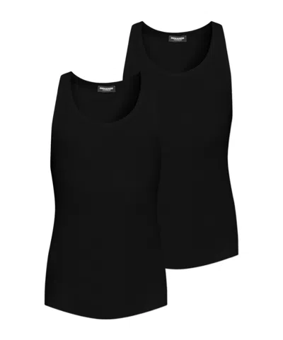 Dsquared2 Sleeveless T-shirt Two-piece In Black