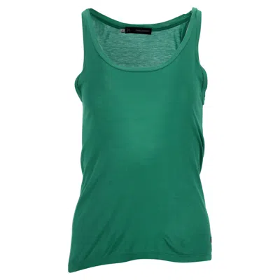 Dsquared2 Sleeveless Tank Top In Green Cotton