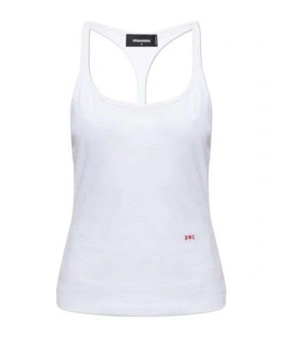 Dsquared2 Sleeveless Top In White