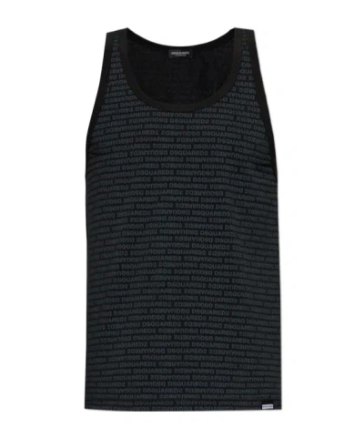 Dsquared2 Sleeveless Vest In Black