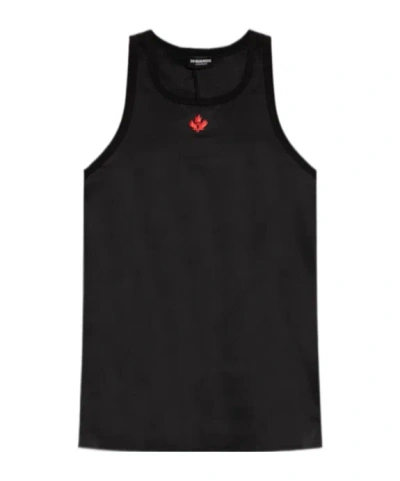 Dsquared2 Sleeveless Vest In Black