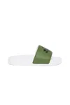 Dsquared2 Maple Leaf-motif Slides In Green