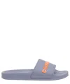 Dsquared2 Logo-embossed Slides In Grey