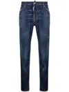 Dsquared2 Slim-cut Stretch-cotton Jeans In Blue