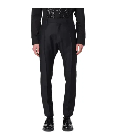 Dsquared2 Slim-cut Tailored Trousers In Black