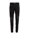 Dsquared2 Tapered Distressed Slim In Black