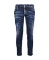 Dsquared2 Slim Distressed Jeans In Blue