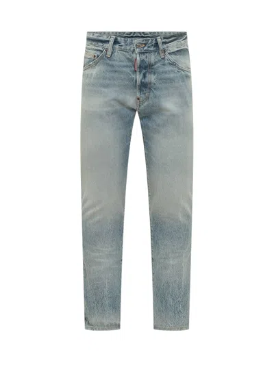 Dsquared2 Slim Effetto Sfumato Jeans In Blue