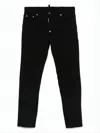 Dsquared2 Slim-fit Black Denim Pants In Black