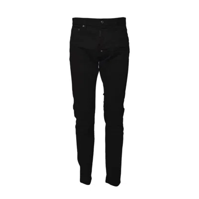 Dsquared2 Slim-fit Black Jeans With Classic Five-pocket Design