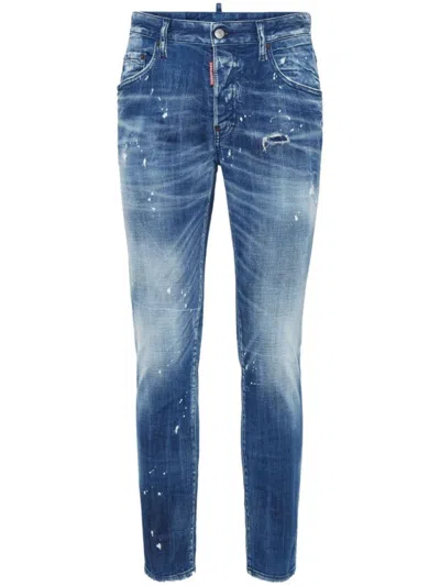 Dsquared2 Slim-fit Blue Denim Jeans