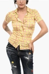 Dsquared2 Woman Shirt Acid Green Size L Viscose
