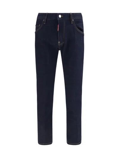 Dsquared2 Slim Fit Cotton Jeans In Black