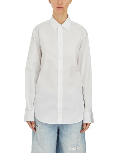 Dsquared2 Slim Fit Cotton Shirt In White