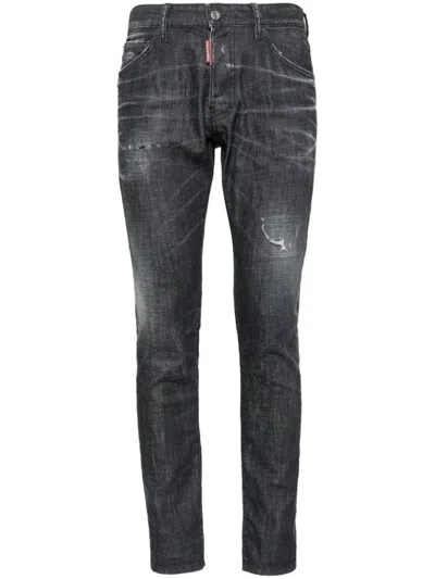 DSQUARED2 SLIM-FIT CROPPED JEANS