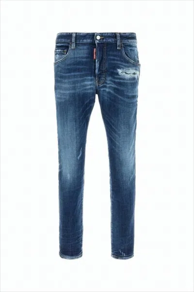 Dsquared2 Slim Fit Denim Pants In Blue