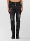 Dsquared2 Easy Black Wash Tidy Biker Black Stretch Cotton Denim Jeans