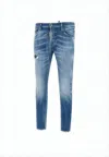 Dsquared2 Slim-fit Distressed Denim Pants In Blue