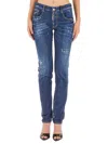 DSQUARED2 SLIM-FIT DISTRESSED JEANS