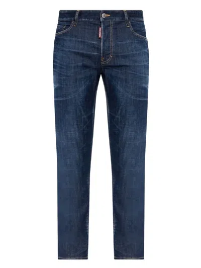 Dsquared2 Slim Fit Five-pocket Jeans In Blue