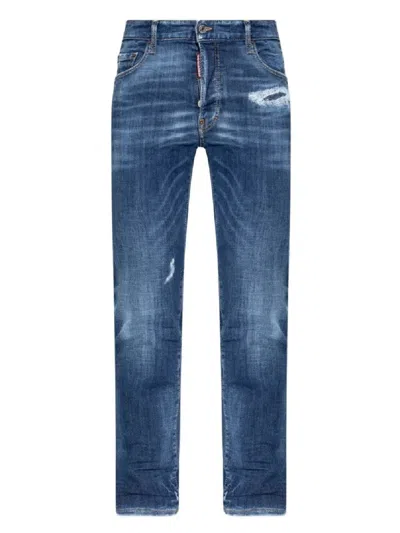 Dsquared2 Slim-fit Five-pocket Jeans In Blue