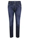Dsquared2 Slim-fit Five-pocket Jeans With Contrast Stitching In Blue