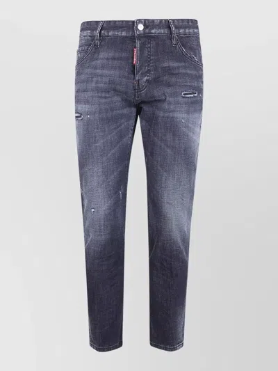 Dsquared2 Slim Fit Jeans Belt Loops Five Pockets In Blue