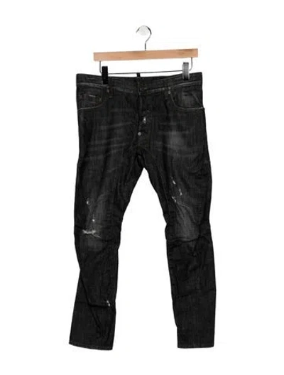 Pre-owned Dsquared2 Slim Fit Jeans In Black
