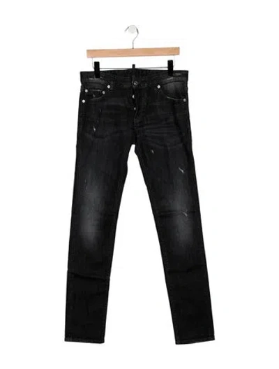Pre-owned Dsquared2 Slim Fit Jeans In Black