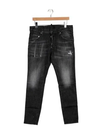 Pre-owned Dsquared2 Slim Fit Jeans In Black