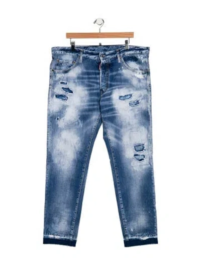 Pre-owned Dsquared2 Slim Fit Jeans In Blue
