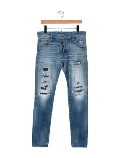 Pre-owned Dsquared2 Slim Fit Jeans In Blue