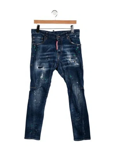Pre-owned Dsquared2 Slim Fit Jeans In Blue