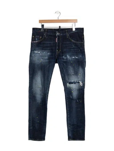 Pre-owned Dsquared2 Slim Fit Jeans In Blue