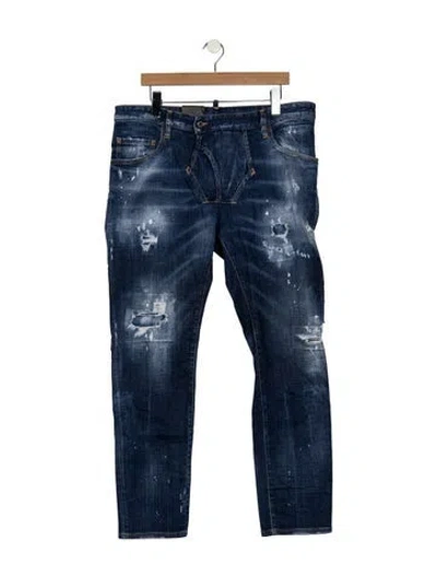Pre-owned Dsquared2 Slim Fit Jeans In Blue