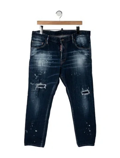 Pre-owned Dsquared2 Slim Fit Jeans In Blue