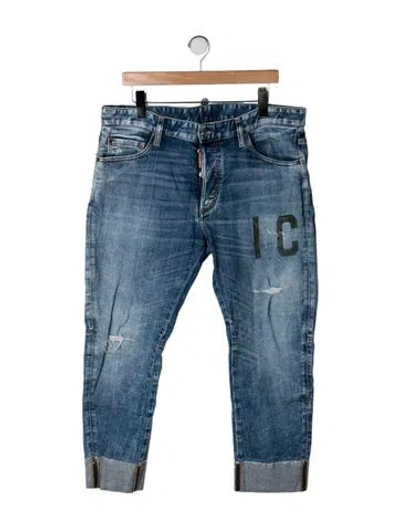 Pre-owned Dsquared2 Slim Fit Jeans In Blue