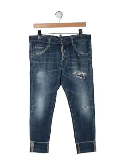 Pre-owned Dsquared2 Slim Fit Jeans In Blue