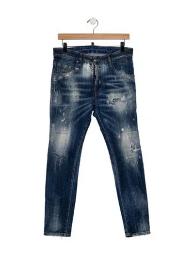 Pre-owned Dsquared2 Slim Fit Jeans In Blue