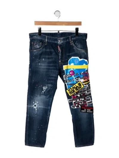 Pre-owned Dsquared2 Slim Fit Jeans In Blue