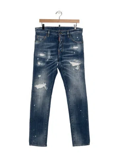Pre-owned Dsquared2 Slim Fit Jeans In Blue