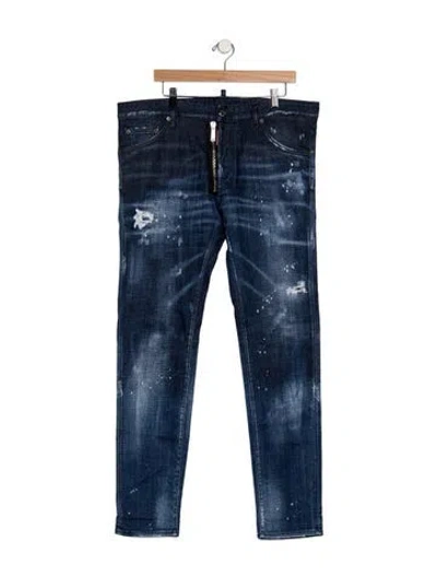 Pre-owned Dsquared2 Slim Fit Jeans In Blue