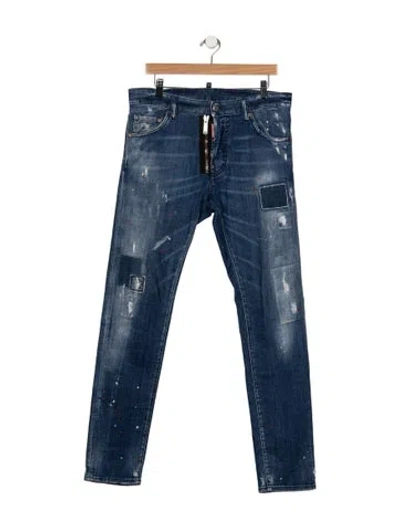 Pre-owned Dsquared2 Slim Fit Jeans In Blue
