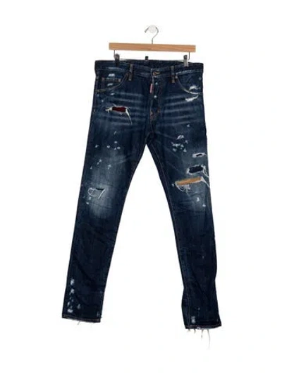 Pre-owned Dsquared2 Slim Fit Jeans In Blue