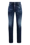 Dsquared2 Straight Leg Denim Trousers Stretch In Denim