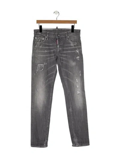 Pre-owned Dsquared2 Slim Fit Jeans In Gray