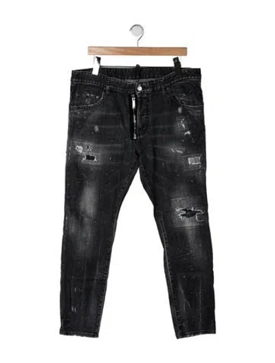 Pre-owned Dsquared2 Slim Fit Jeans In Grey