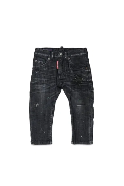 Dsquared2 Slim Fit Jeans In Black Wash