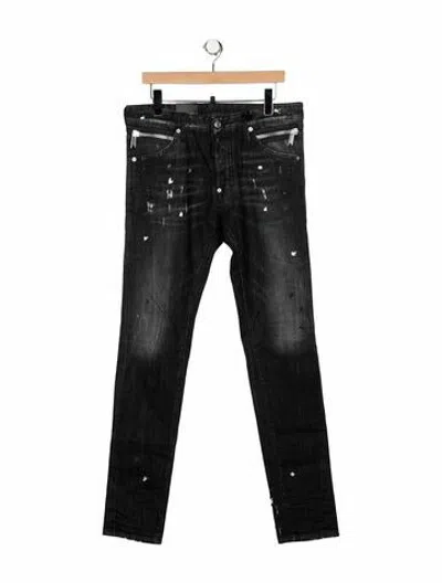 Pre-owned Dsquared2 Slim Fit Jeans W/ Tags In Black